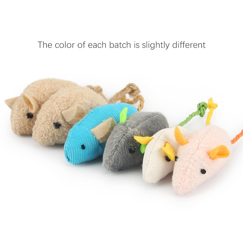 Catnip Infused Toy Mice Pack