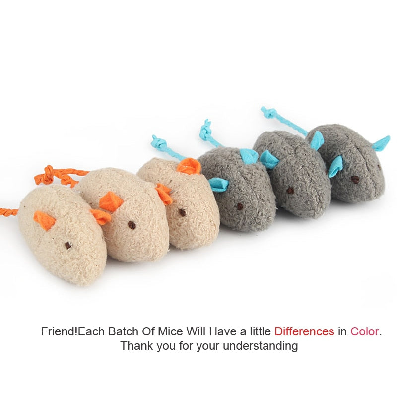 Catnip Infused Toy Mice Pack