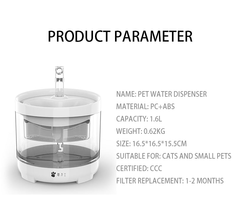 Rechargeable Automatic Cat Fountain