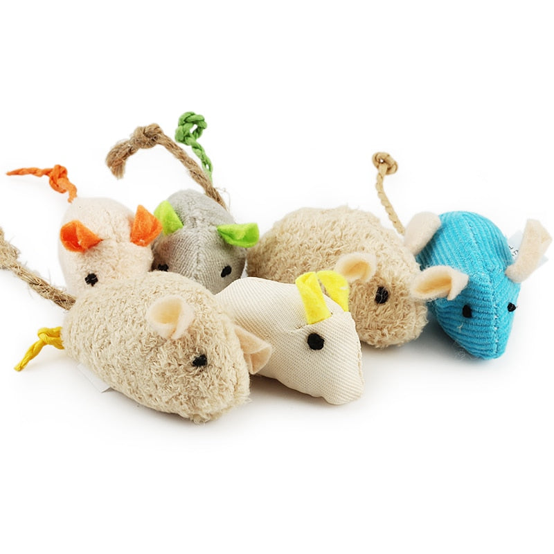 Catnip Infused Toy Mice Pack