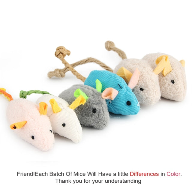 Catnip Infused Toy Mice Pack