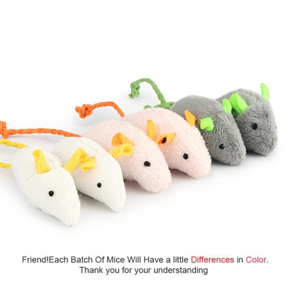 Catnip Infused Toy Mice Pack