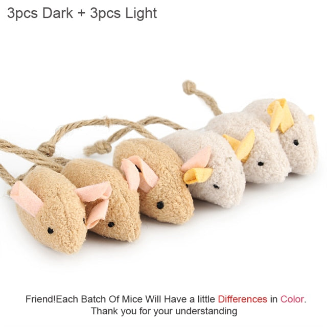 Catnip Infused Toy Mice Pack