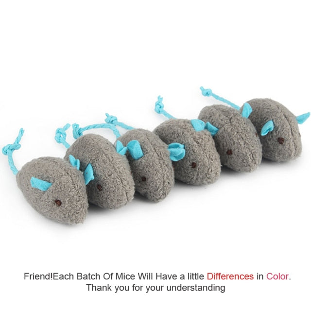 Catnip Infused Toy Mice Pack