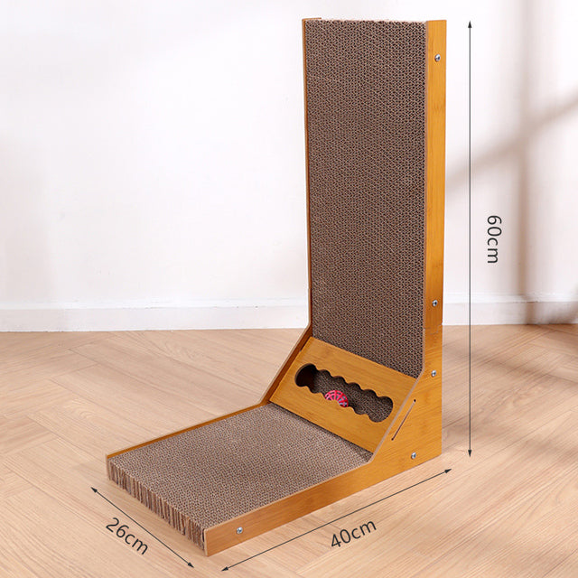 L Shaped Floor to wall Cat Scratching station